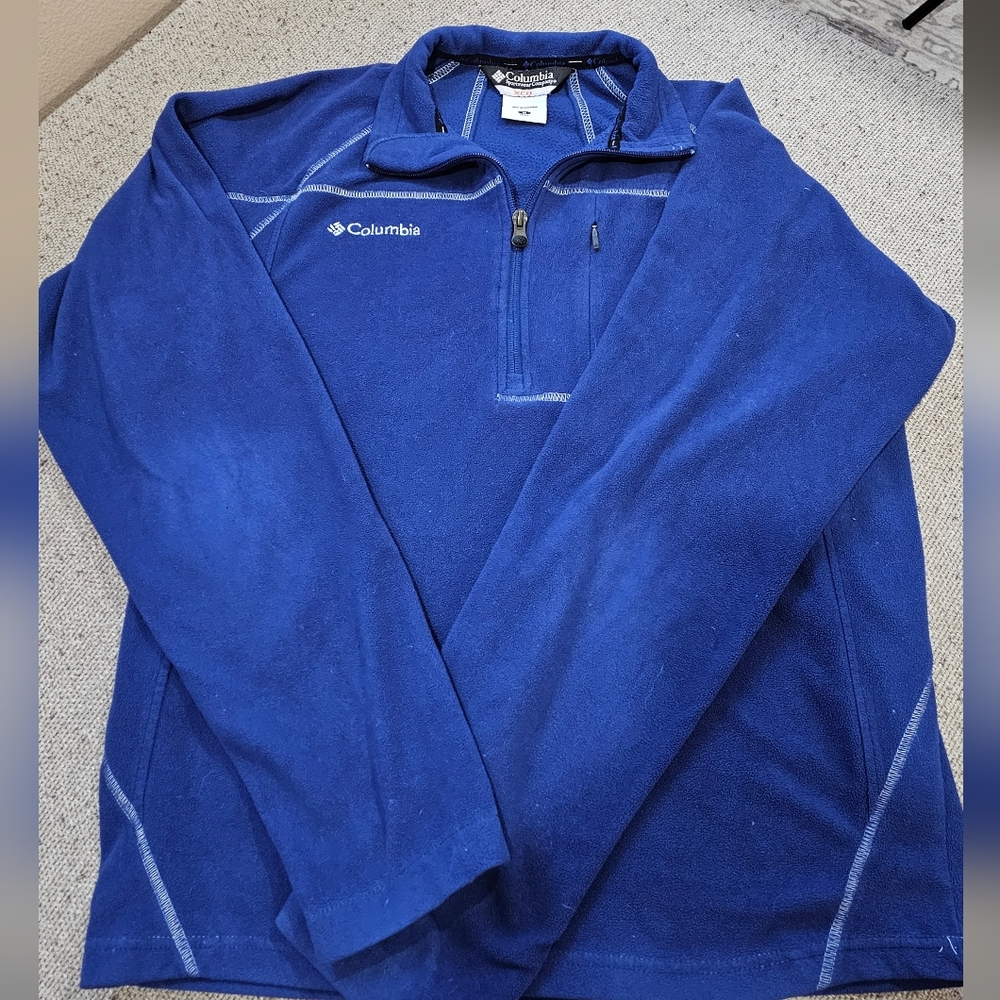 Columbia Blue Quarter-Zip Pullover
